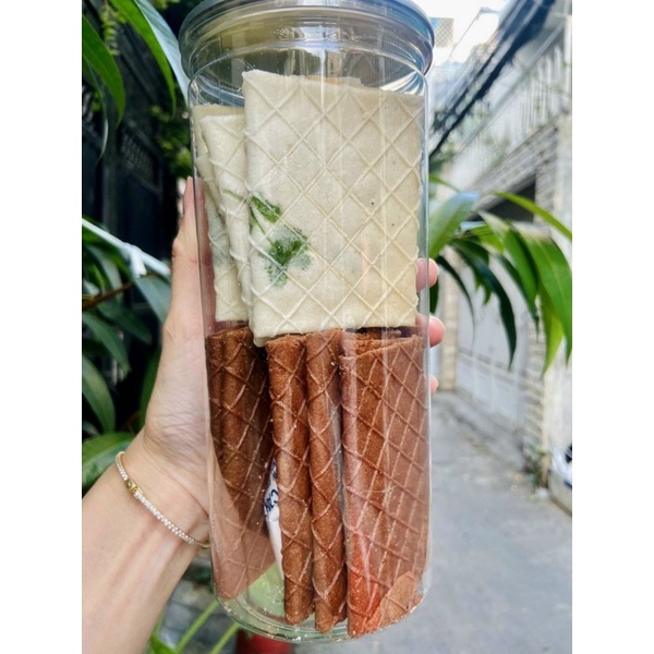 Bánh kẹp ngò mix 2 vị — 350g  ⚠️Lẻ = Sỉ ⚠️[FREE SHIP]TỪ ĐƠN 50K, [Loại Đặc Biệt] Hàng ngon nhà làm