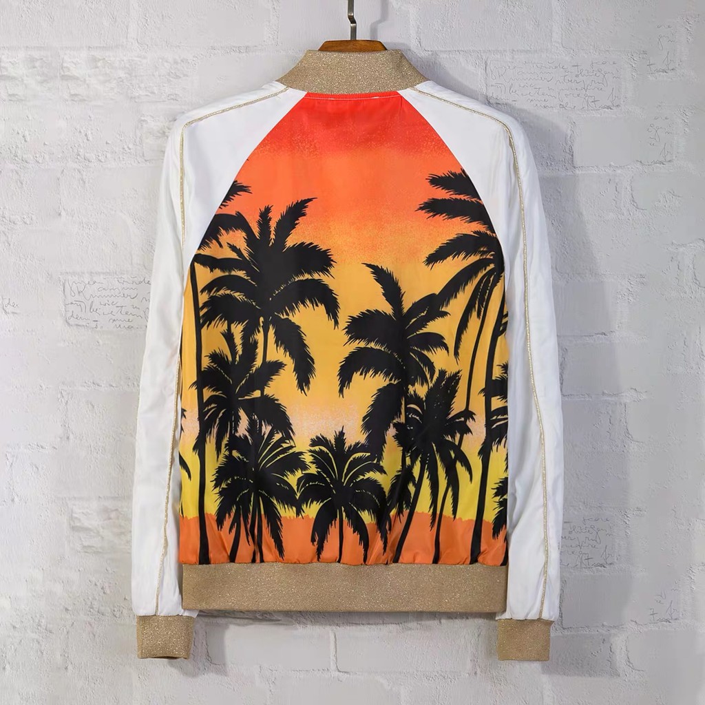 Áo bomber cây dừa giống BTS, Seungri ( Big Bang)