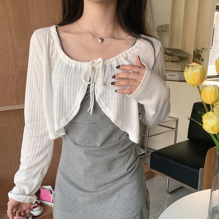 Áo Khoác cardigan Dệt Kim Thời Trang Mùa Hè Dành Cho Nữ