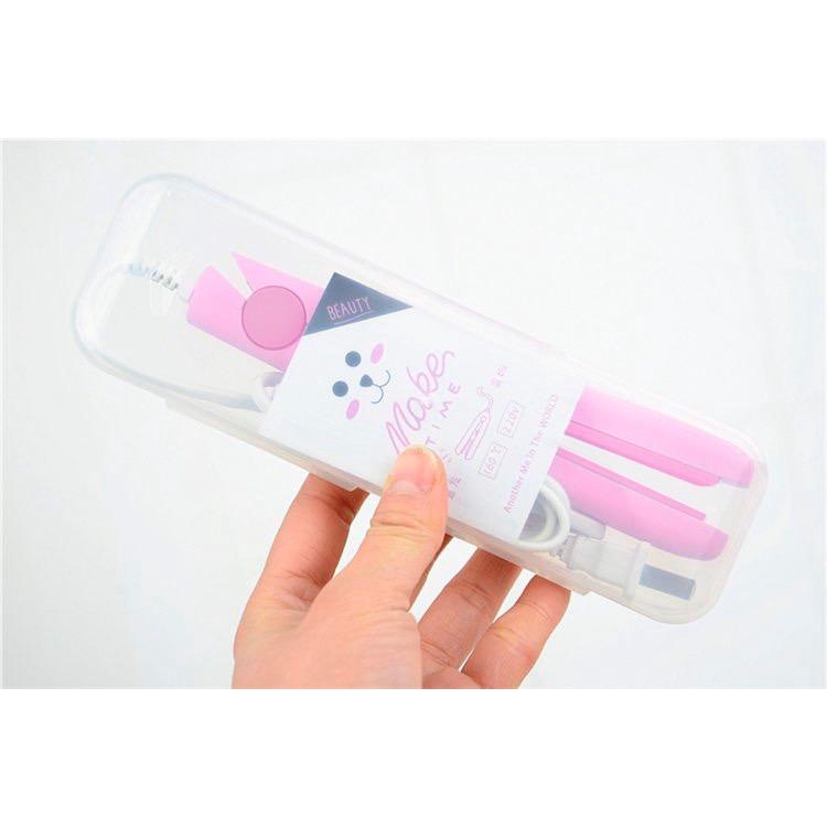 Máy duỗi tóc mini cute (có hộp nhựa)