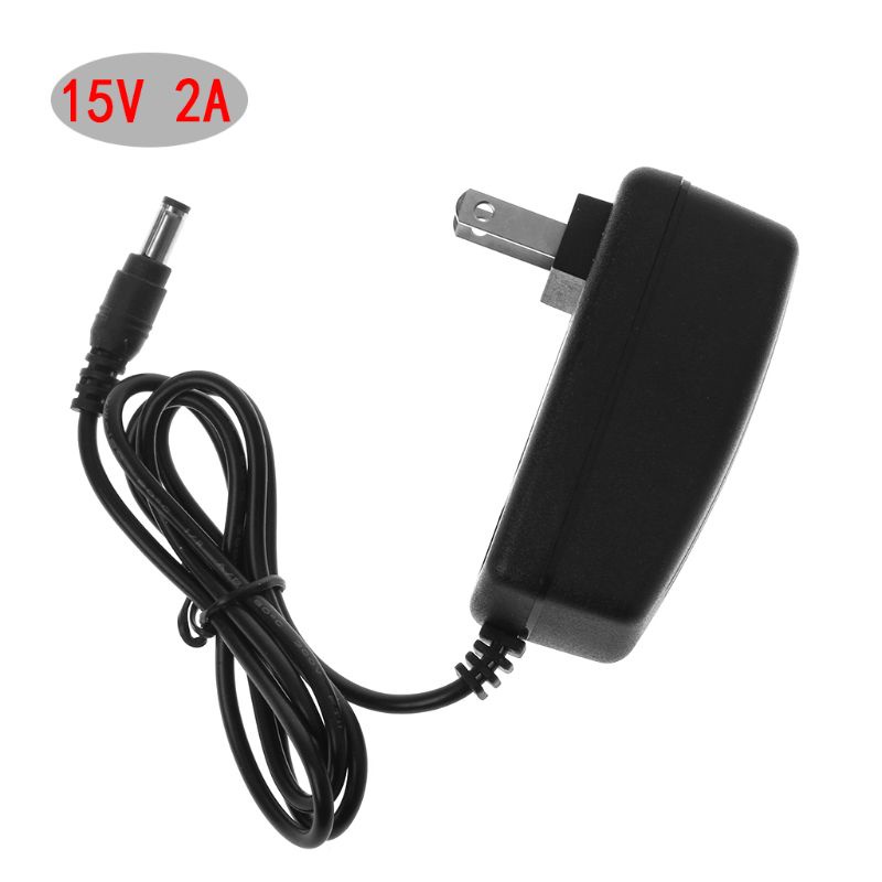 chin Power Supply Adapter Switching Wall Charger Transformer AC DC 15V 2A 5.5x2.5mm