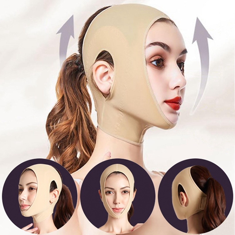 Mặt Nạ Ngủ Nâng Cơ Mặt Tạo Cằm Chữ V Thoáng Khí / Đàn Hồi Điều Chỉnh Tông Màu Da / Có Thể Điều Chỉnh Độ Đàn Hồi