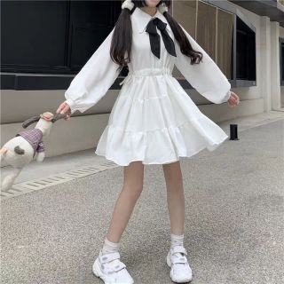 [Kèm Ảnh Thật - Order Hàng Loại 1] Váy Đầm nữ sinh Hàn Quốc thắt nơ loại đẹp 🎀