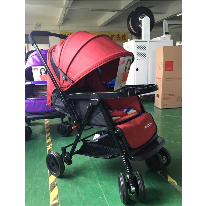 Xe đẩy trẻ em cao cấp 2 chiều Seebaby T11 Tặng kèm đệm + màn chống muỗi