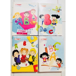 Combo 5 Tập MGP 200 trang, 4 ô ly, 5 ô ly, định lượng: 80gsm, khổ 205x155cm  - KhuBa Shop