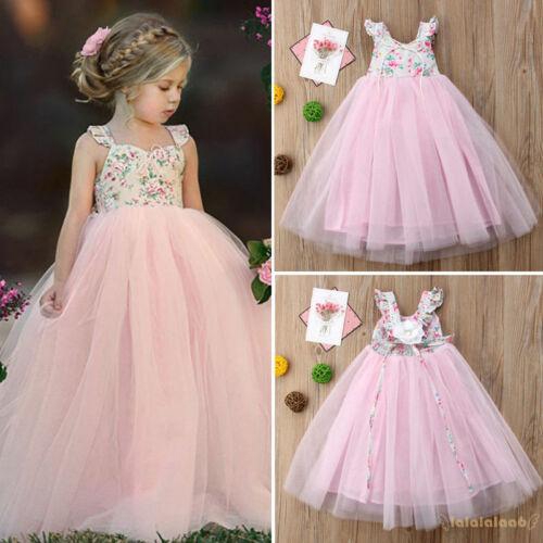 Đầm Xoè Tulle Phối Hoa Cho Bé Gái