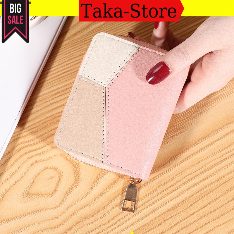 Ví nữ nhỏ ngắn mini bỏ túi đựng tiền nhiều ngăn thời trang TAKASTORE VN20