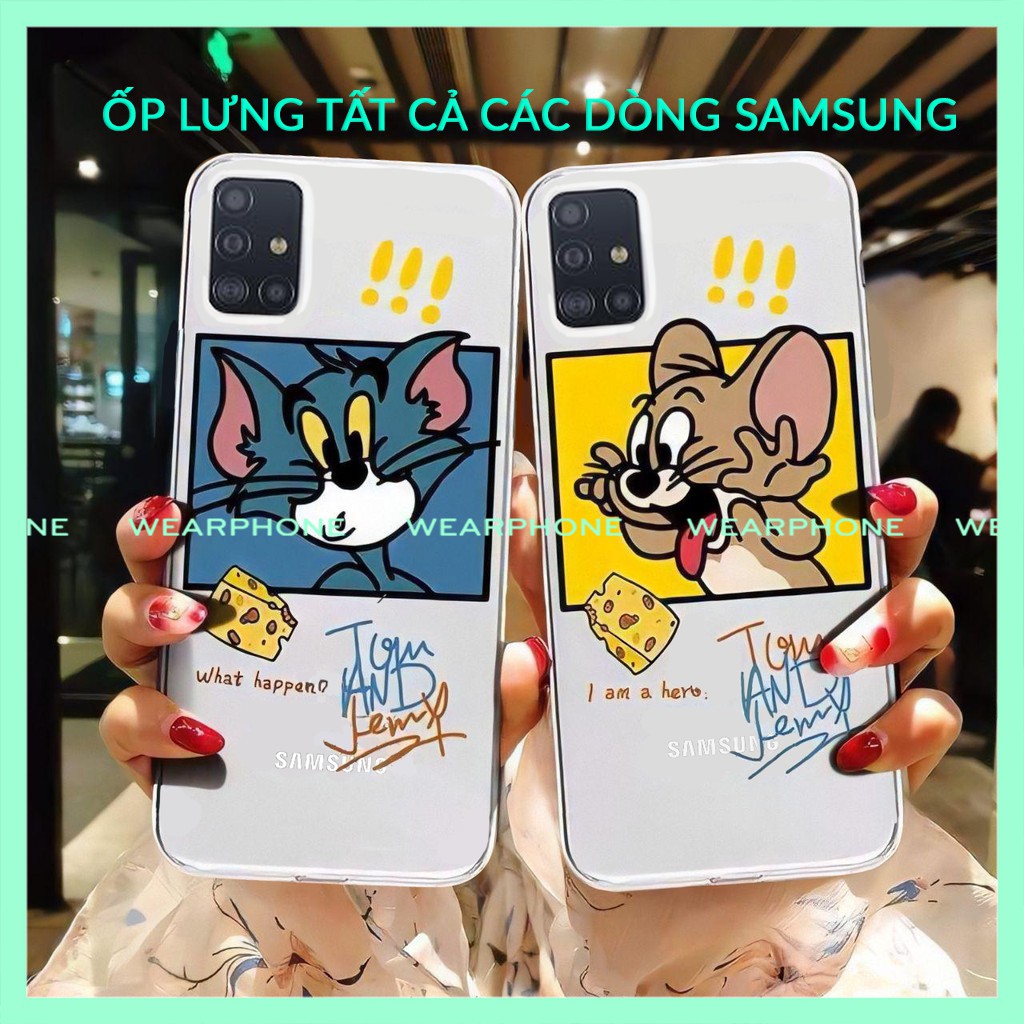 Ốp lưng Tom N Jerry Samsung Galaxy A12 A02S S21 Note 20 Plus Ultra M51 A11 M11 Note 10 S10 Lite A51 A71 A01 M30S Wearpho | BigBuy360 - bigbuy360.vn