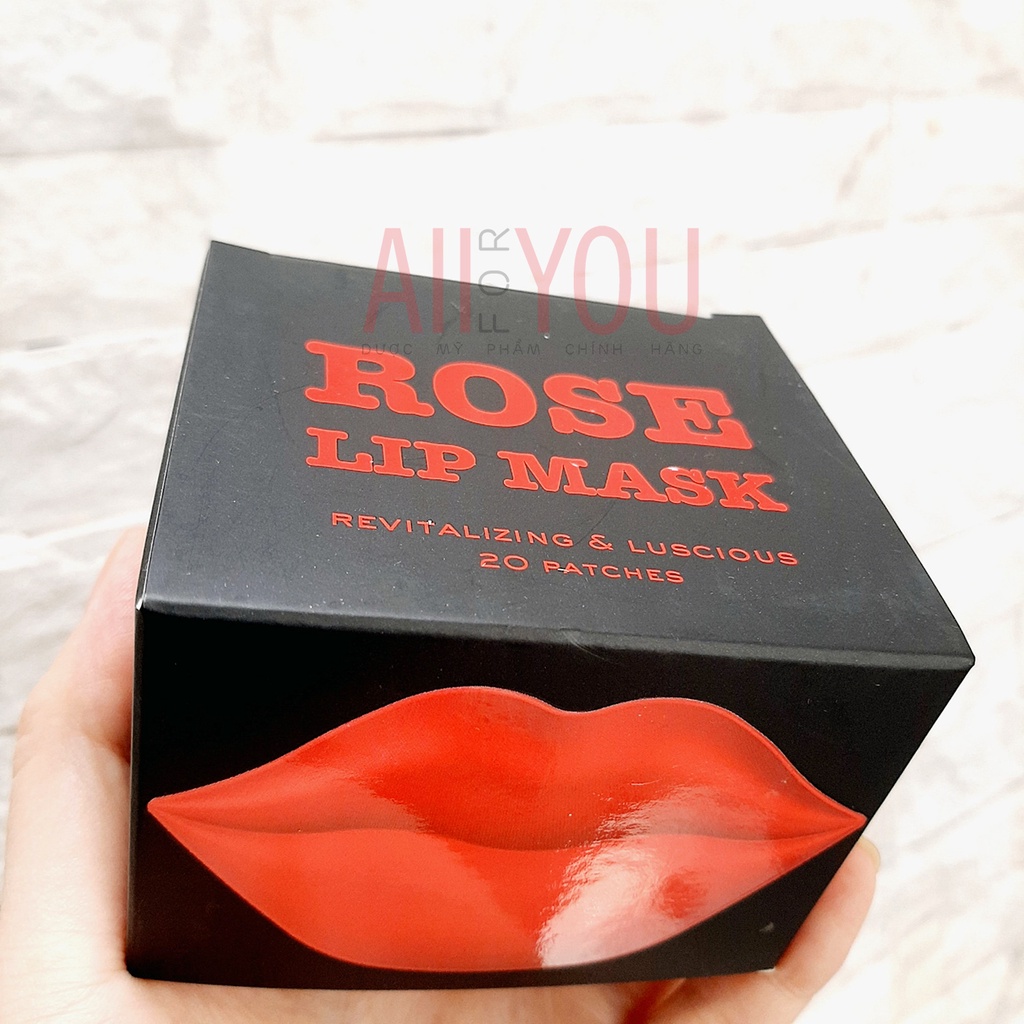 KOCOSTAR Rose & Cherry Blossom Lip Mask (1 hộp 20 miếng) - Mặt nạ Môi Hoa Hồng & Hoa Anh Đào.