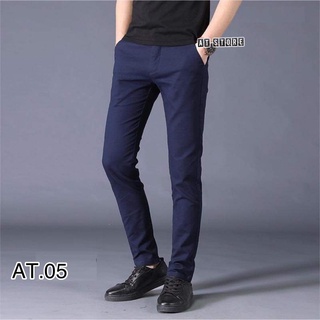 Quần kaki hàng vnsx phom slimfit hàn xanh đen