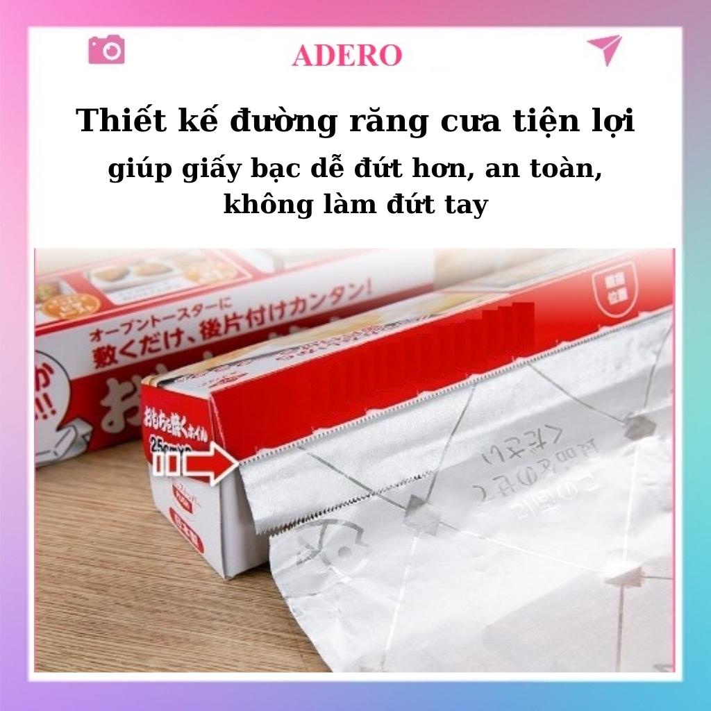 Giấy bạc nướng ADERO dài 3m cho nồi chiên không dầu nướng thực phẩm thịt cá AD34