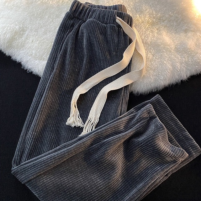 NUZIRO  Quần dài  ống rộng thời trang phong cách Hàn Quốc dành cho nữ