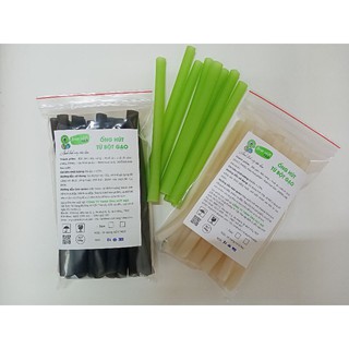 Túi 10 ống hút gạo Noodle Straw phi 12 size trân châu