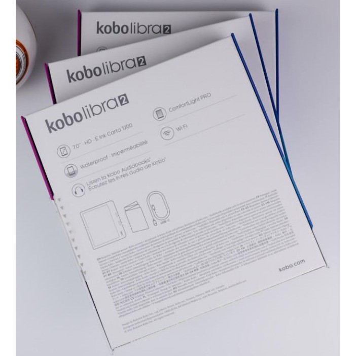 Máy đọc sách Kobo Libra 2 - 7inch Carta 1200, 32Gb, 100% newseal - bảo hành 12 tháng - hàng chính hãng