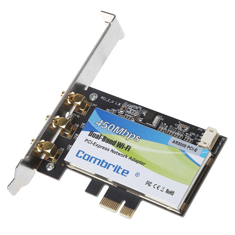 Card Pci-E 2.4g + 5g Wifi 300 / 450m Pci-Express Wlan Cho Intel6300 Ar5008