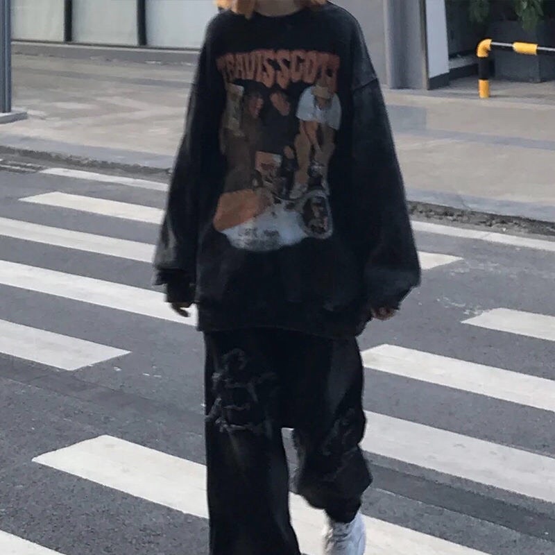 [Mã 12FASHIONSALE1 giảm 10K đơn 50K] [SIEU SALE] Sweater nỉ loang cổ tròn chữ TRAUSCOSS (ảnh thật). | BigBuy360 - bigbuy360.vn