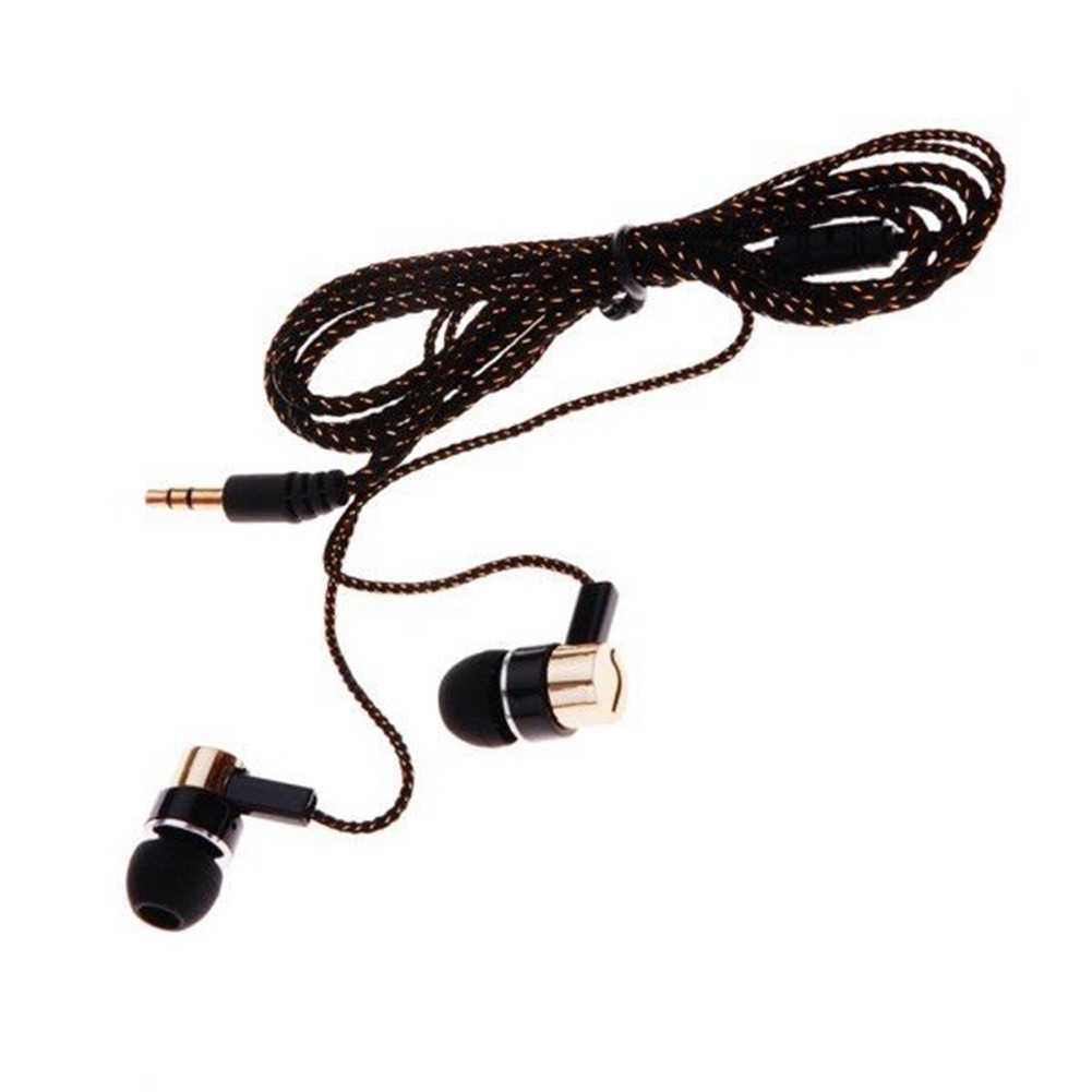 Tai nghe trong tai, headphone 3.5 mm âm cực trầm, thể thao. Earbud kim loại ₃ < `