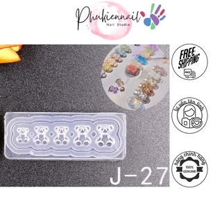 Khuoon silicon đúc charm nail các kiểu