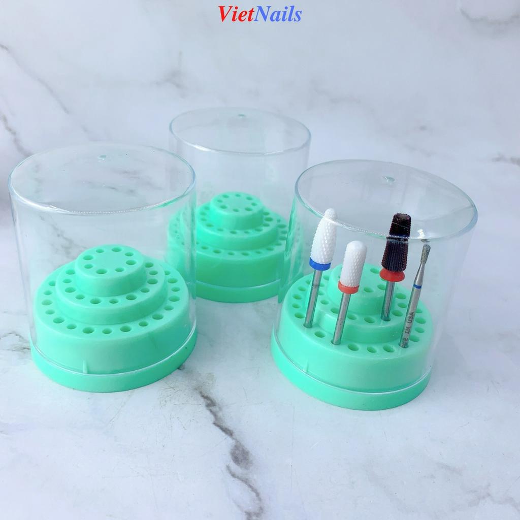 Hộp Cấm Đầu Mài Móng 48 Ô Nhỏ Gọn – Hộp Đựng Đầu Mài Móng