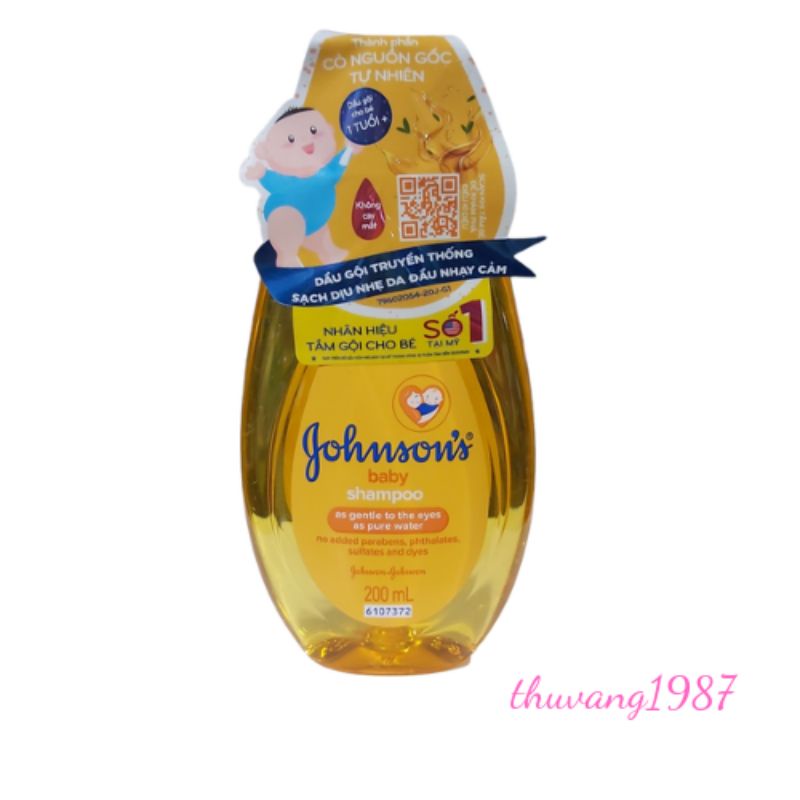 Dầu gội - sữa tắm gội Jonson's baby 200ml