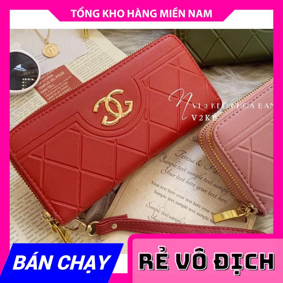 VÍ 2 KÉO X SỌC CHÉO V2KB - 162 ⚡FREESHIP⚡100% ẢNH THẬT⚡ CHUYÊN SỈ - GIÁ TỐT  MY