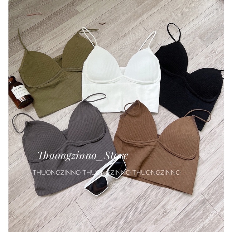 [Ảnh thật/Video]Bra dây nhỏ sexy Áo ngực dây nhỏ có mút lót