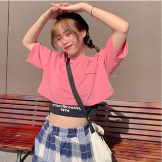 ☀️Full Set Quần Baggy + Áo CropTop( Kèm Lót)