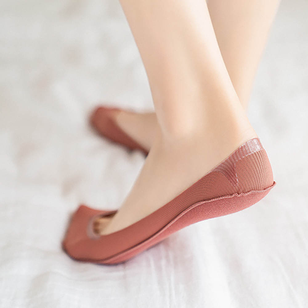 Tất thuyền vải cotton thoáng khí màu trơn phong cách Hàn Quốc thích hợp cho nữ