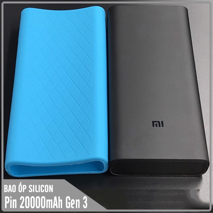 Bao ốp silicon dành cho Pin sạc dự phòng Xiaomi 20000mAh Gen 3