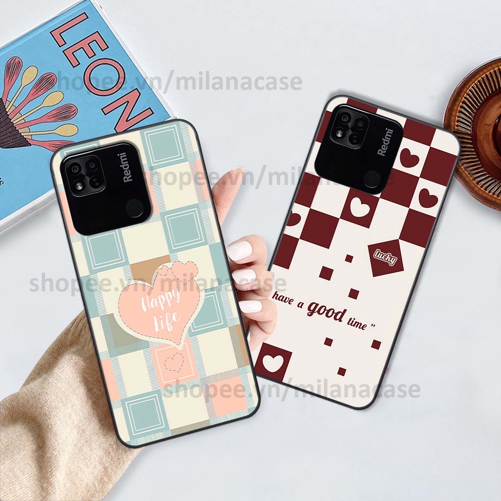 Ốp Xiaomi Redmi 10C / Redmi 10A caro họa tiết nhiều màu sắc siêu đẹp thời trang cá tính