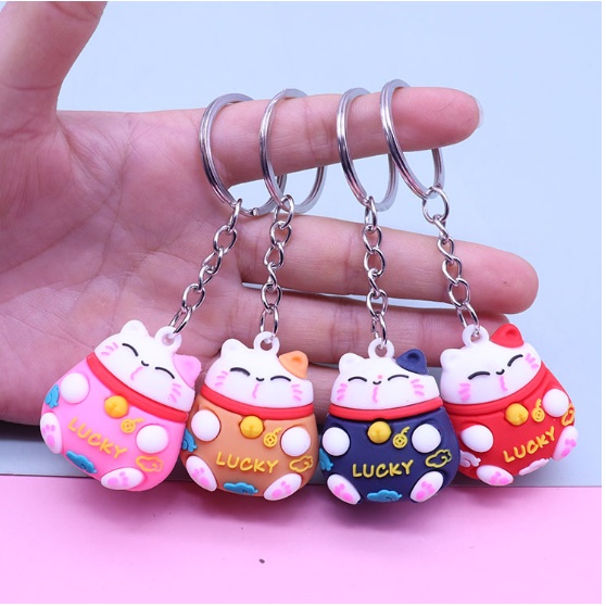 Móc khoá mèo thần tài may mắn 💜 Molang shop 💜