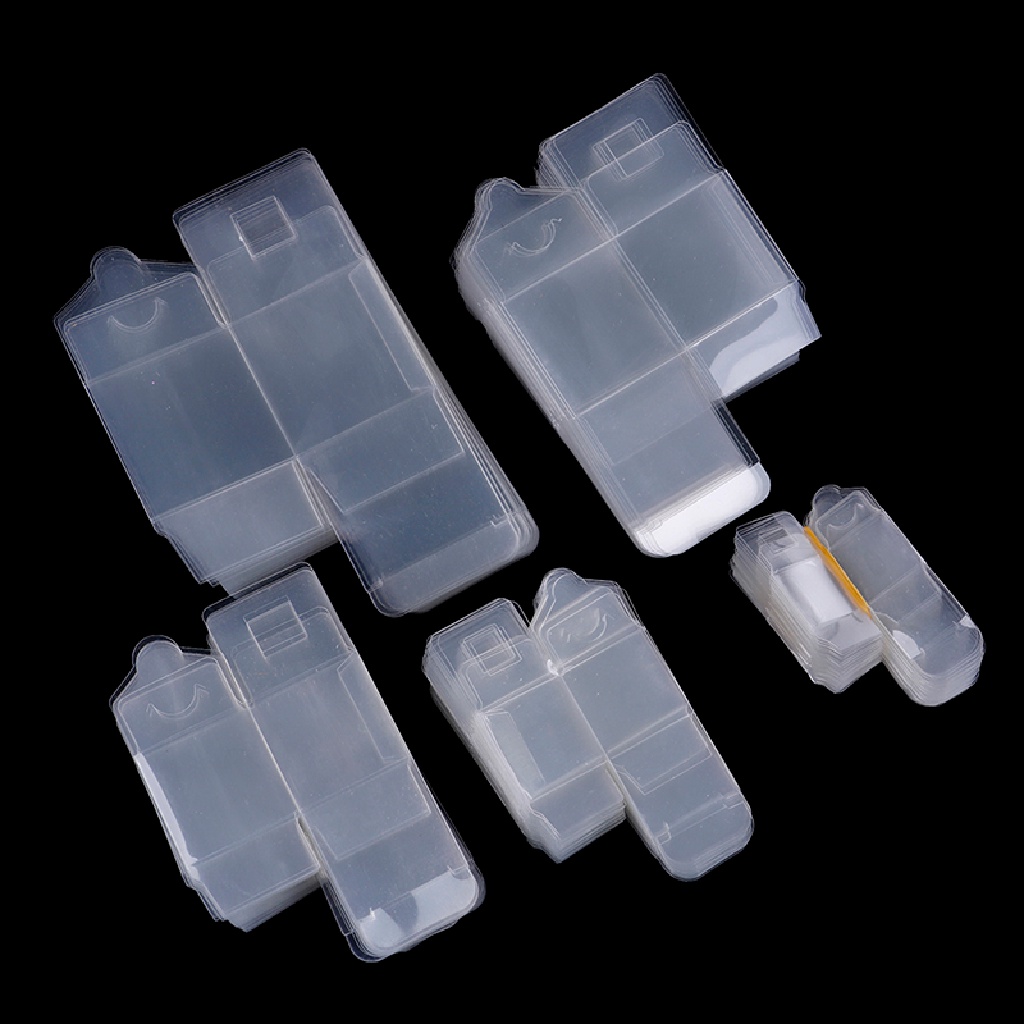 Set 50 Túi Nhựa pvc Trong Suốt Hình Vuông Đựng Kẹo / Socola Cho Tiệc Cưới