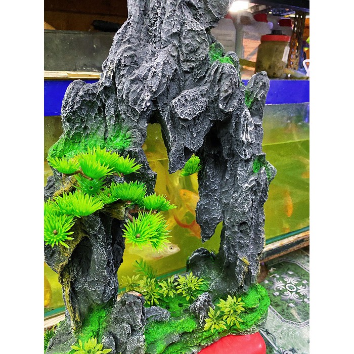 TIỂU CẢNH TRANG TRÍ HỒ CÁ NON BỘ 32X10X49CM