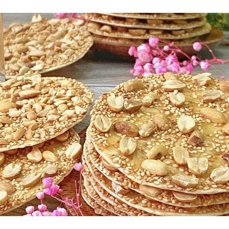 Bánh Tráng Kẹp Đậu Mè Gion Lon 250gr [Có Bán Sỉ], [Loại Đặc Biệt] Hàng ngon nhà làm