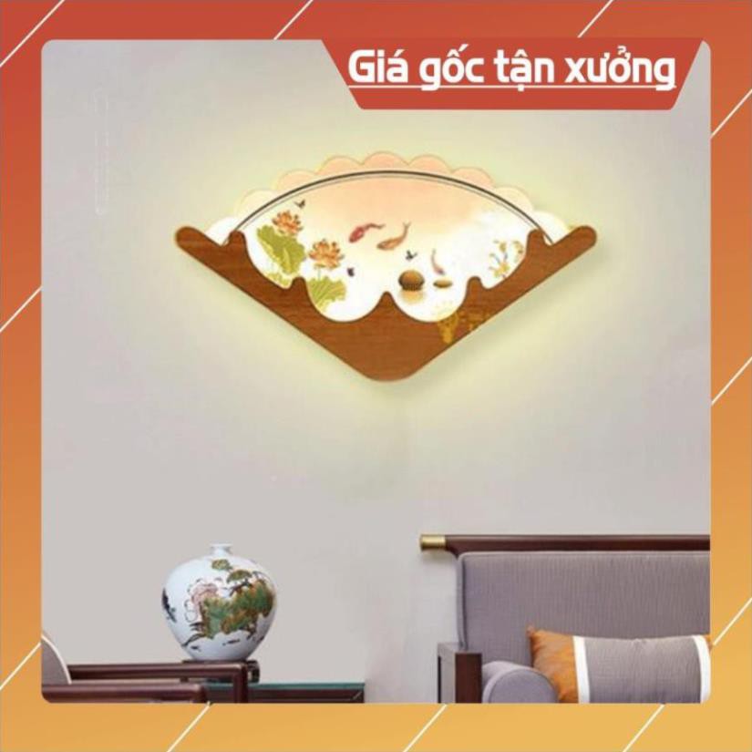 ( Bảo hành 12 tháng) Đèn led treo tường, đèn gắn tường hình quạt trang trí phòng khách, cầu thang hiện đại