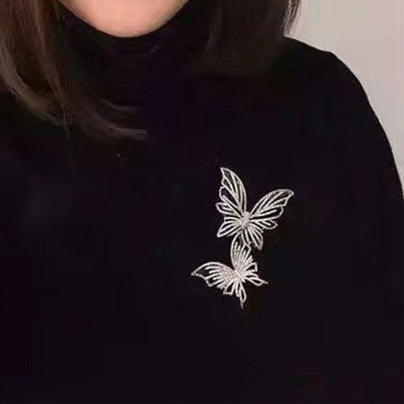 Trâm Cài Áo Đính Đá Màu Ngà Sang Trọng