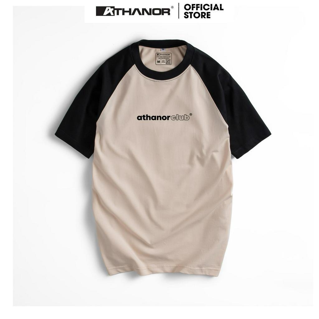 Áo Thun Raglan ATHANOR Basic Form Rộng Tay Lỡ Unisex Cotton Premium