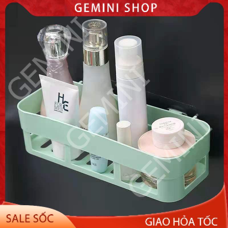 Kệ góc nhà tắm kệ chữ nhật dán tường N215 siêu dính chắc giá để đồ phòng tắm tam giác kệ ngang nhà bếp siêu chắc GEMINI