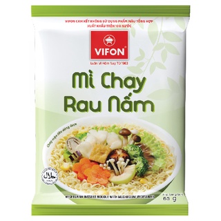 Thùng 30 Mì Chay Rau Nấm VIFON (65g/Gói)