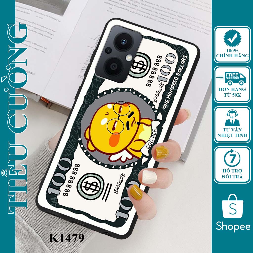 Ốp lưng Oppo Reno 7Z  5G in hình gấu Be@r Brick, đô la siêu đẹp, siêu cute dễ thương cao cấp