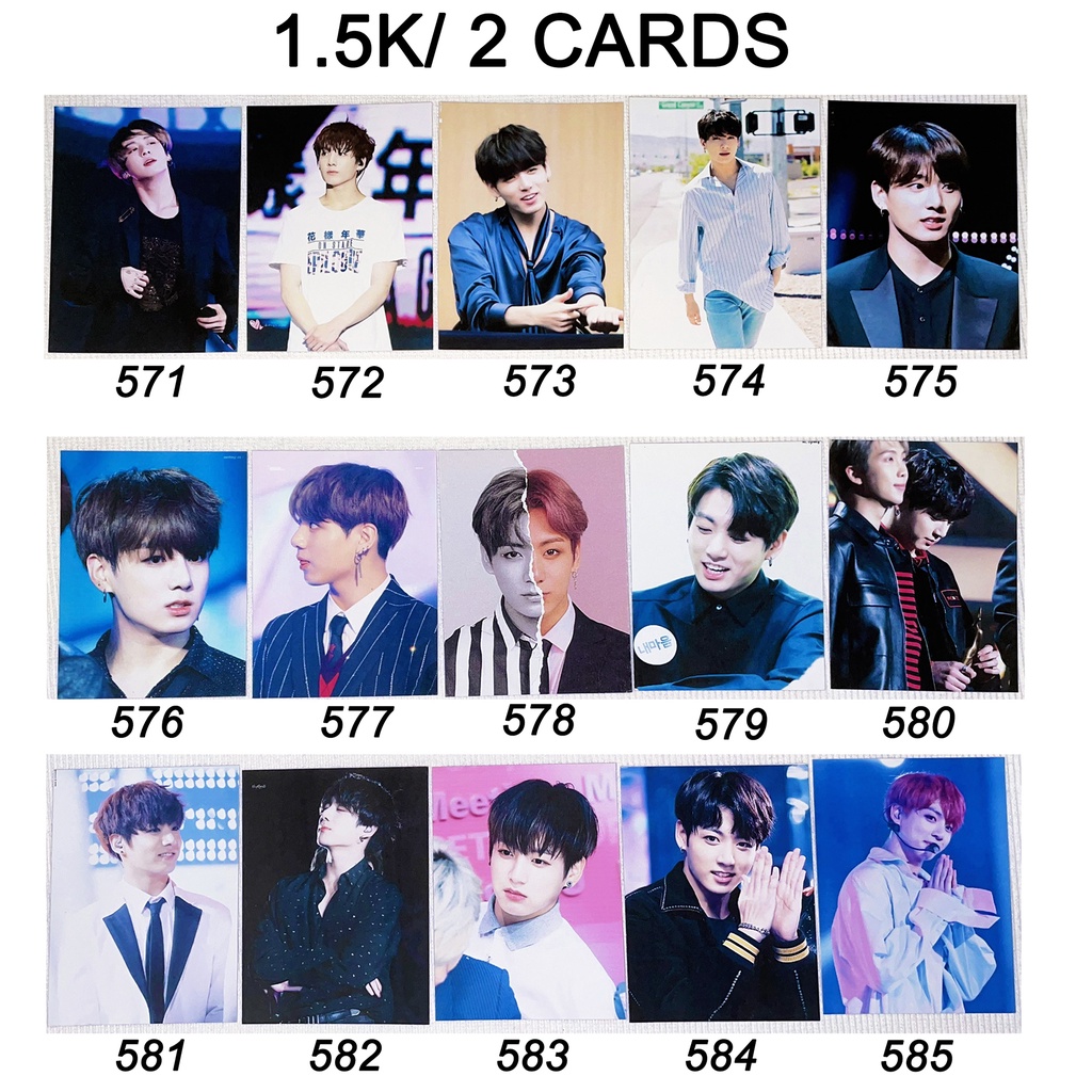 Sale set card BTS JUNGKOOK 5