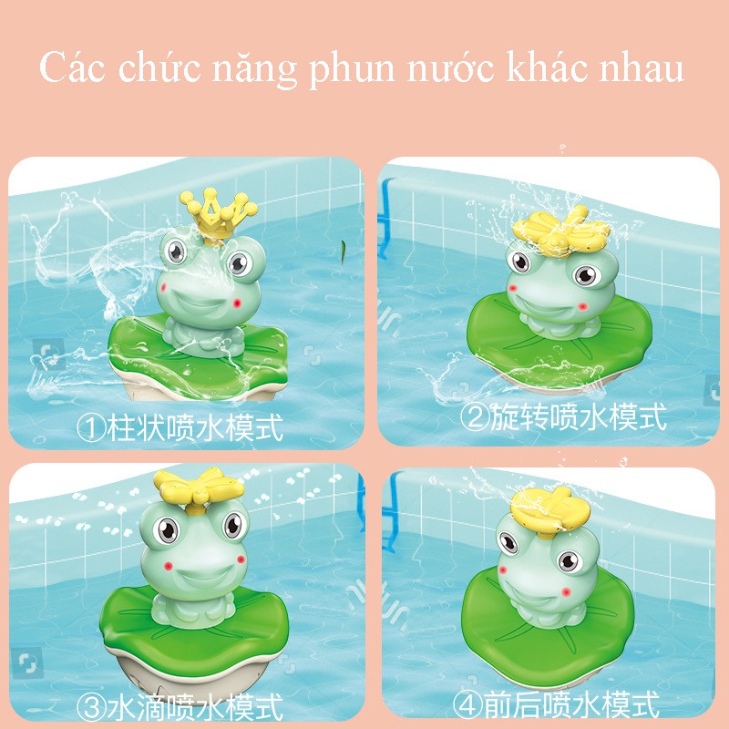 Đồ chơi Ếch thả nhà tắm full phụ kiện mới nhất 2021 (tặng kèm pin)