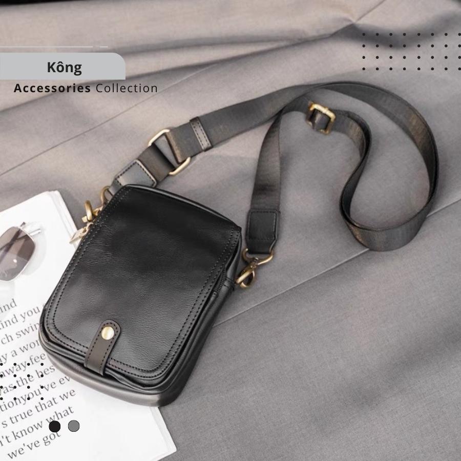 Túi đeo chéo nam, túi da nam nhỏ gọn tiện lợi dành cho nam.