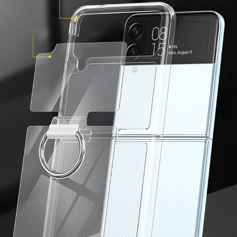 Ốp lưng Galaxy Z Flip 4 Likgus trong suốt có ring
