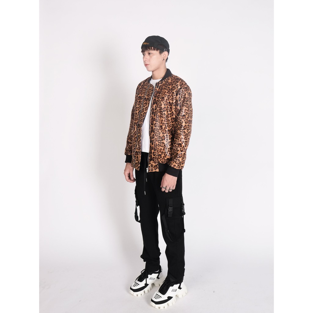 Áo ZOMBIE® Leopard Bomber Jacket