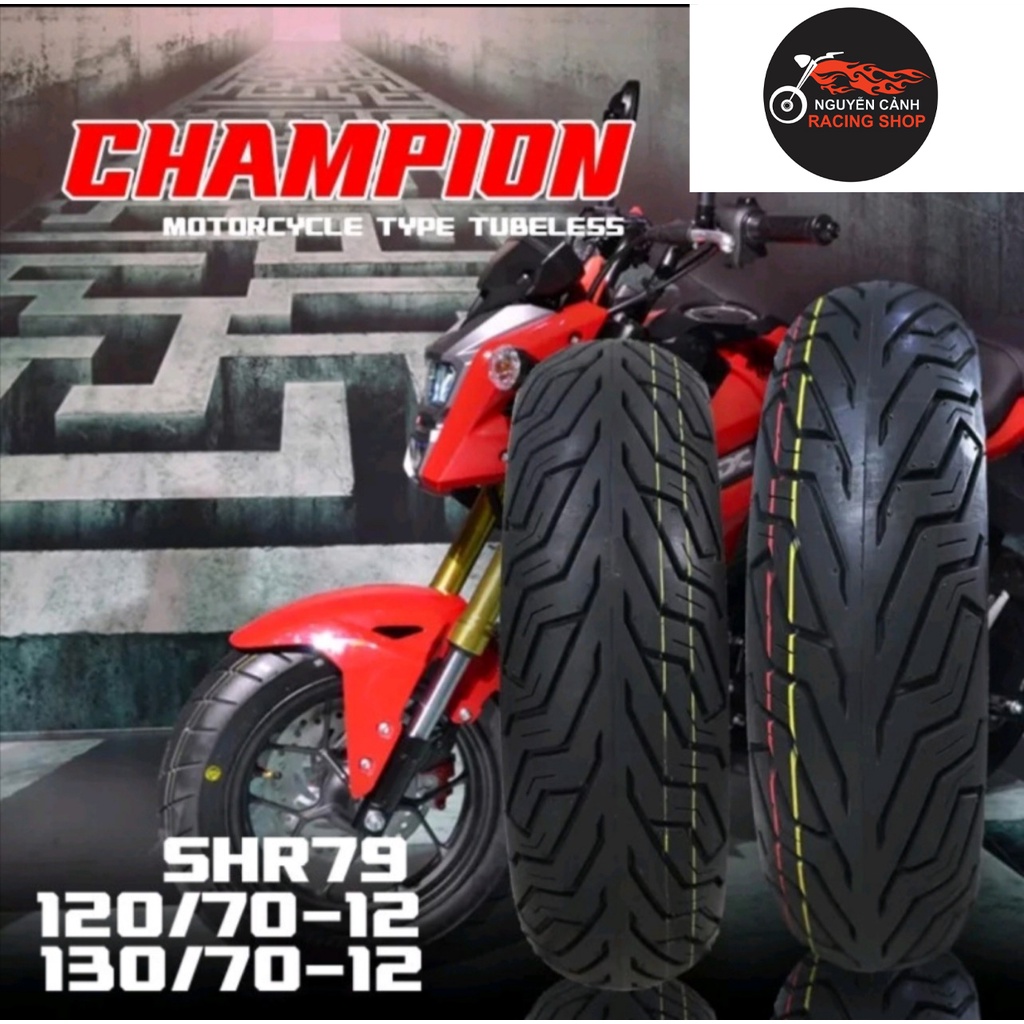 Vỏ xe MSX Champion 70-90-100-110-120-12IN-MÃ GAI-SHR79