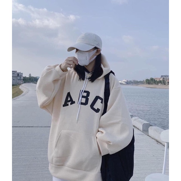 Áo Hoodie ABC Siêu Hot, Chất Nỉ Đẹp, Freesize 68kg Đổ Lại