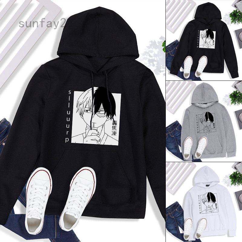 Áo Hoodie Hóa Trang Nhân Vật Shoto Todoroki Phim My Hero Academia 2021