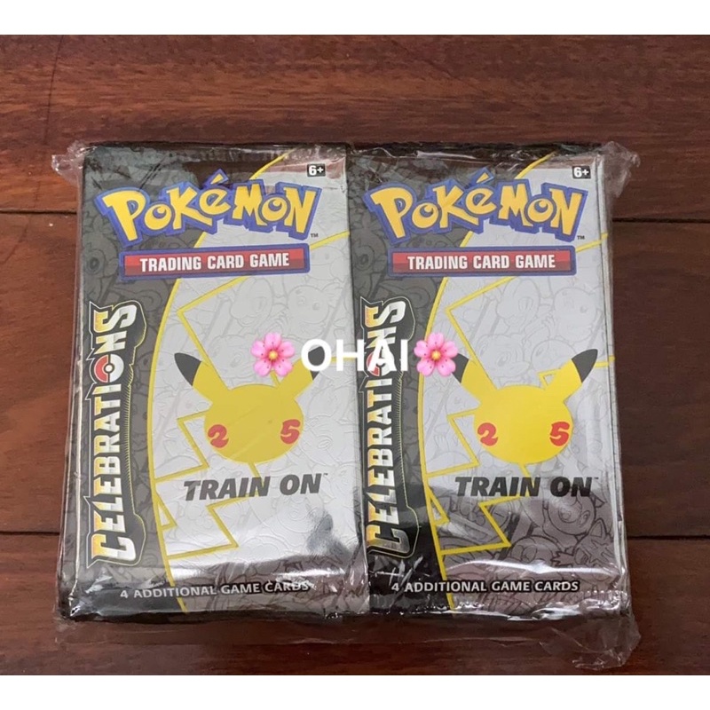 [CÓ SẴN] Pack Lẻ Pokemon TCG Celebration Kỷ Niệm 25 Năm Chính Hãng Mỗi Pack 4 Thẻ