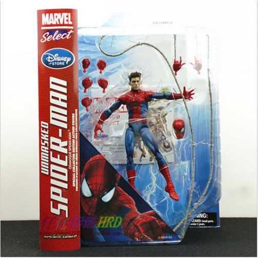 Mô Hình Người Nhện Spider-Man Marvel Select Có Thể Thay Mặt - Fullbox